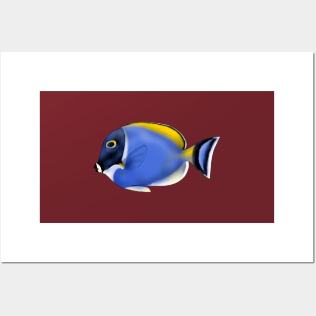 Acanthurus leucosternon Wall Art by lucamendieta